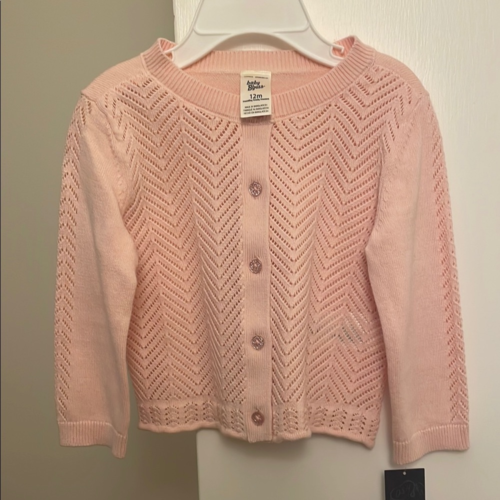 Baby Pink Knit Cardigan